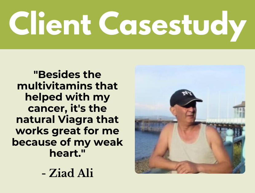 How Natural Supplements Helped Ziad During His Lung Cancer & Heart Issues: A Case Study